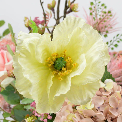 Kunstbloemen boeket Rustiek Roze - Blommo