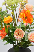 Kunstbloemen boeket Olijk Oranje - Blommo