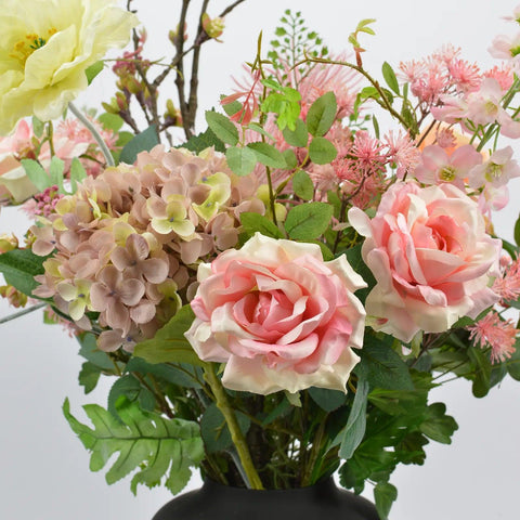 Kunstbloemen boeket Rustiek Roze - Blommo