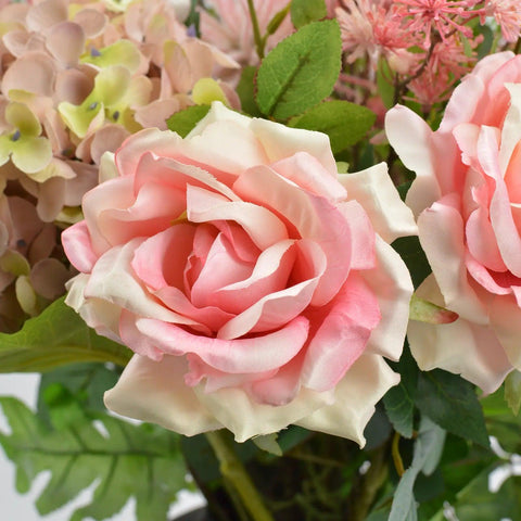 Kunstbloemen boeket Rustiek Roze - Blommo