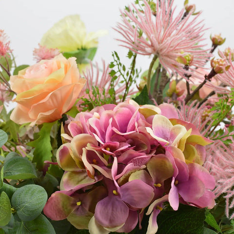 Kunstbloemen boeket Rustiek Roze - Blommo
